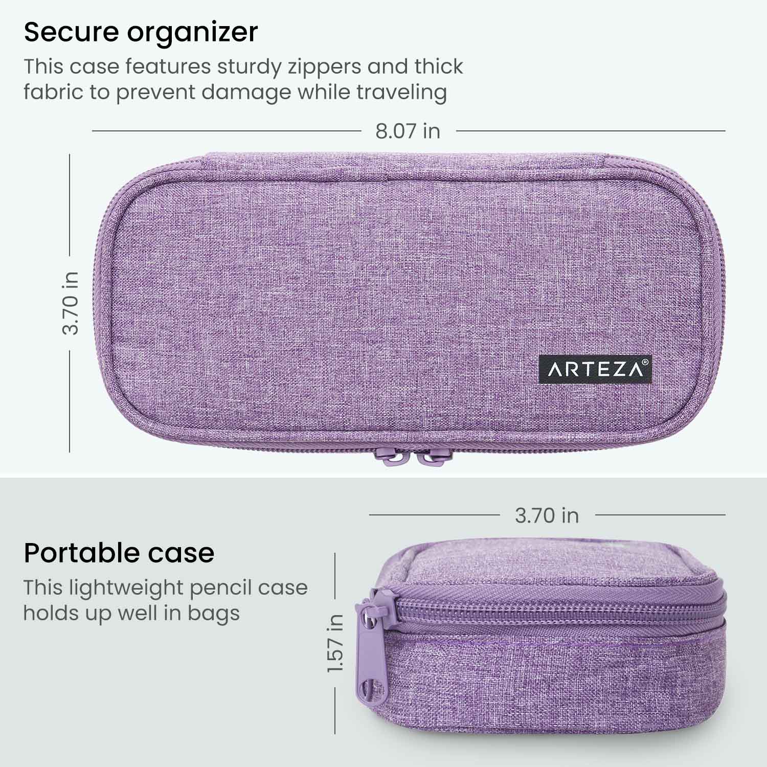 Sizing for Purple Purple Pencil Case