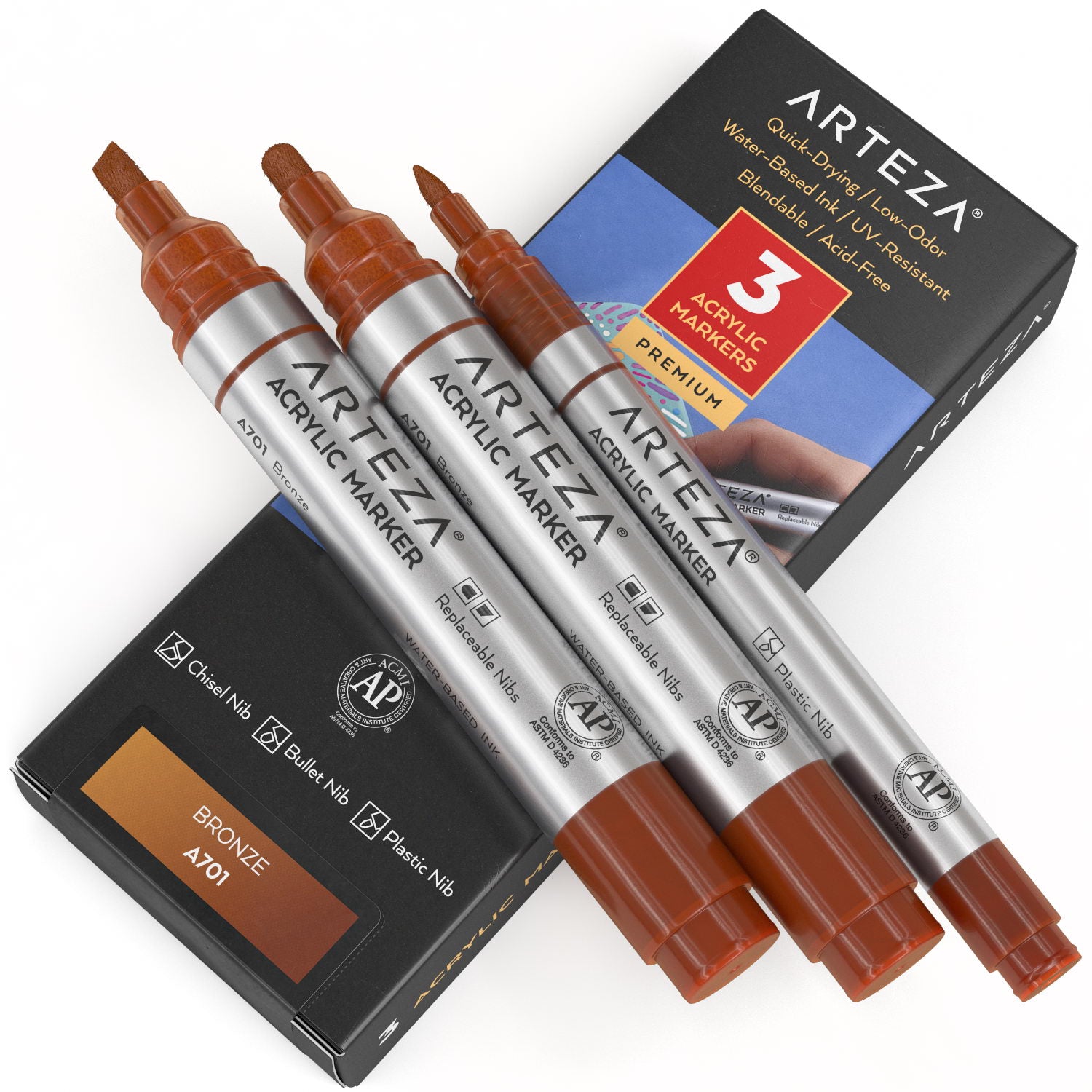 A701 Bronze Acrylic Markers