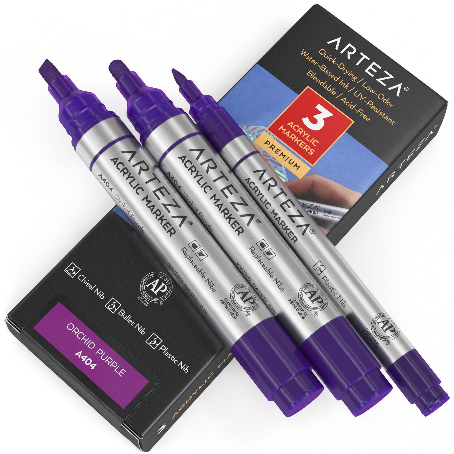 A404 Orchid Purple Acrylic Markers