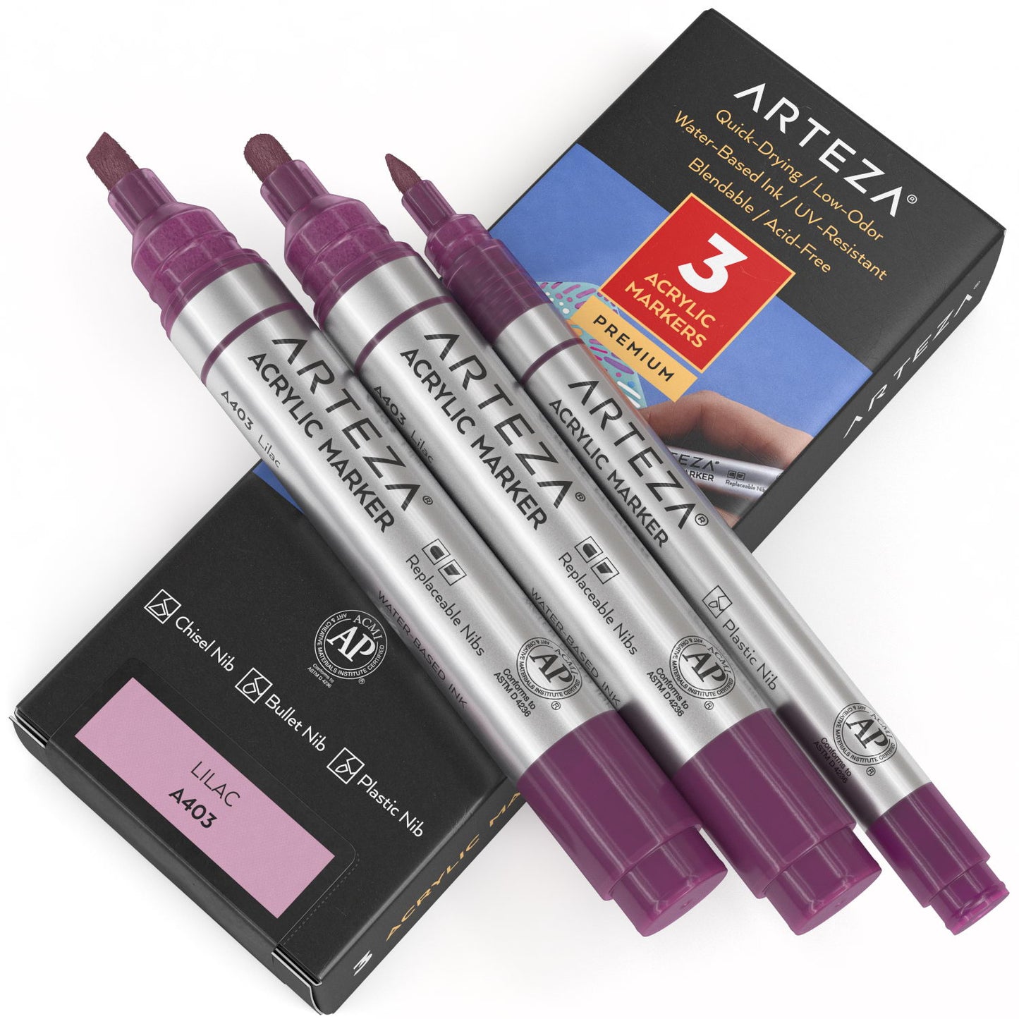 A403 Lilac Acrylic Markers