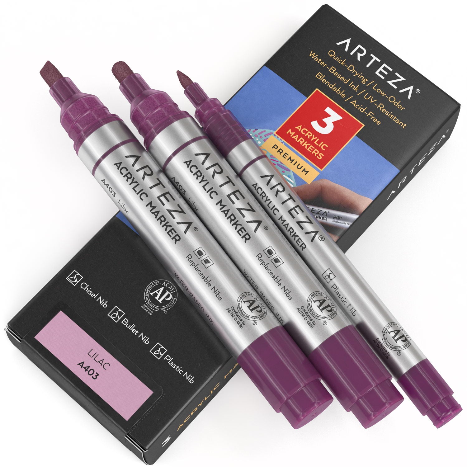 A403 Lilac Acrylic Markers