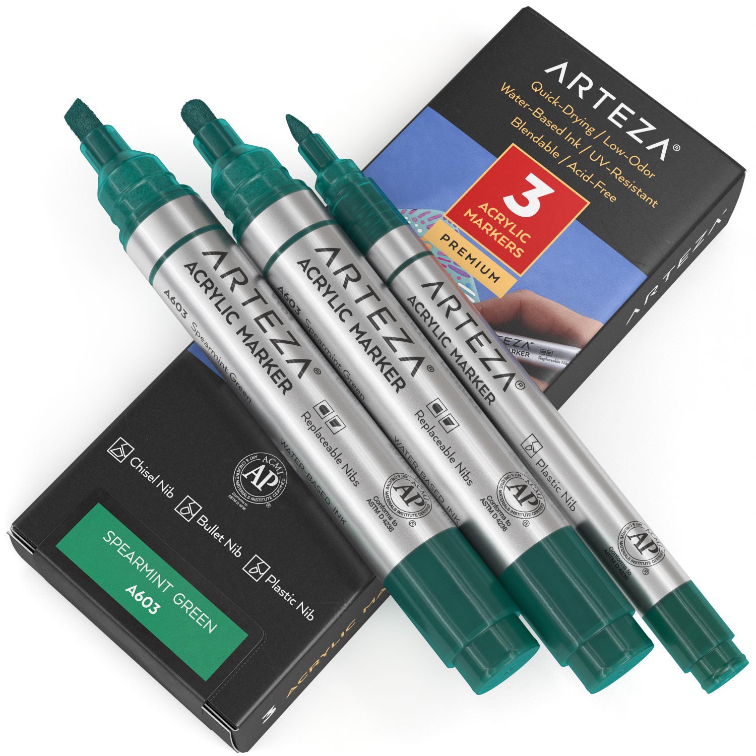 A603 Spearmint Green Acrylic Markers