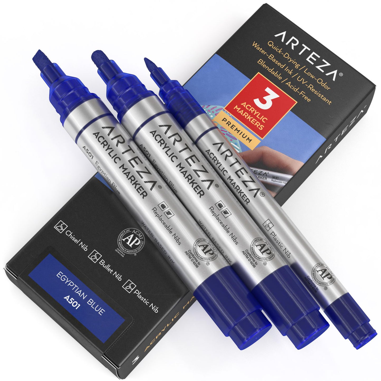 A501 Egyptian Blue Acrylic Markers