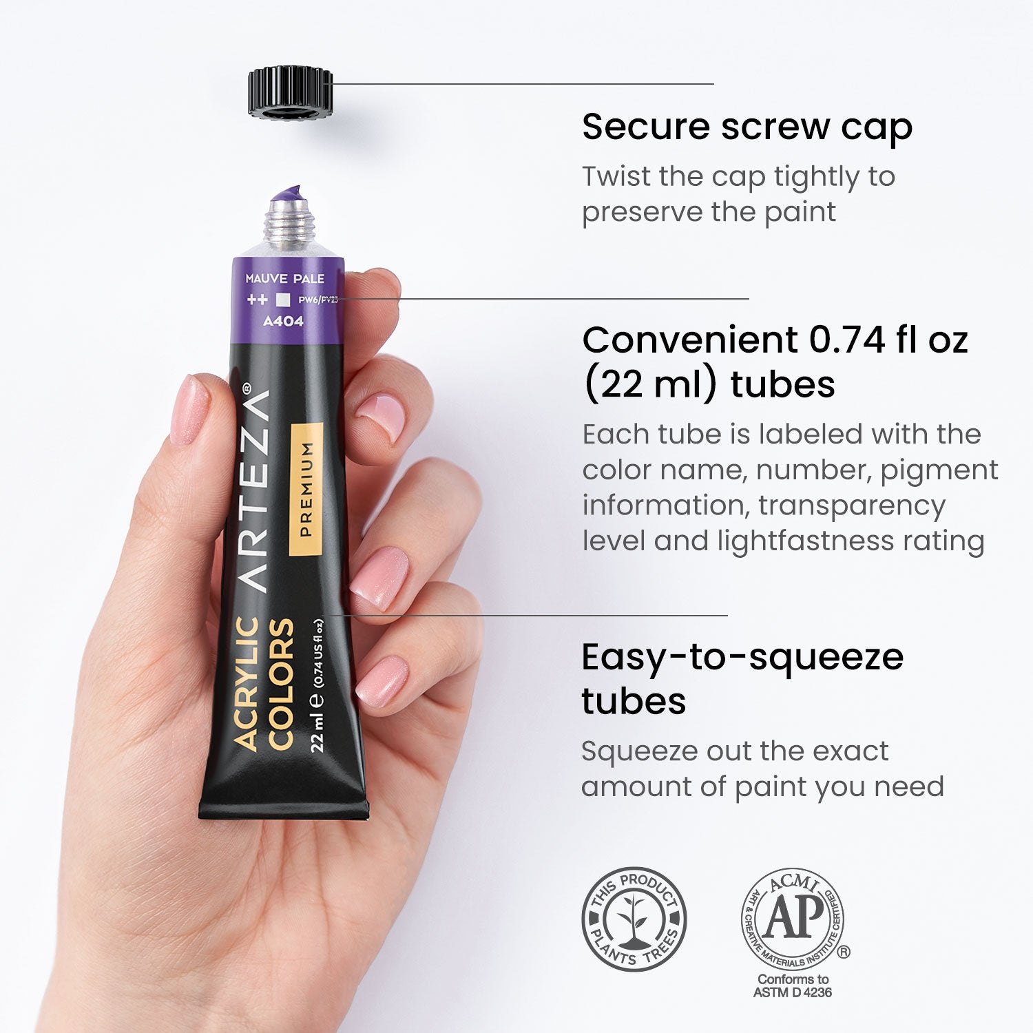 12 Shades of Grey Oil Colors 50 ml Tube - Violet Grey