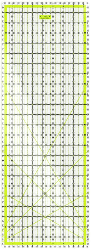 Acrylic Quilter's Ruler, 8.5