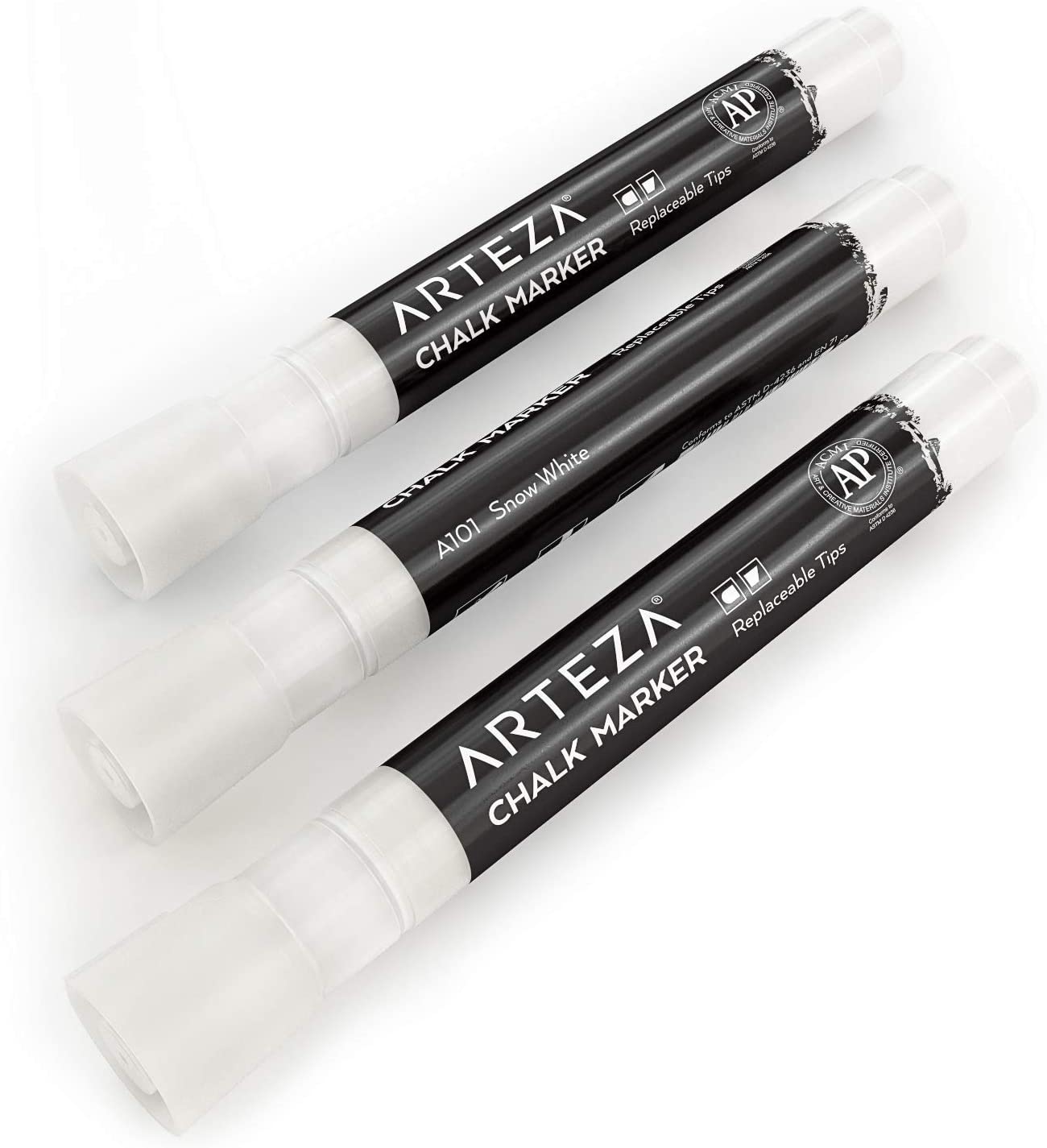 Arteza Liquid Chalk Markers, White - Set of 12