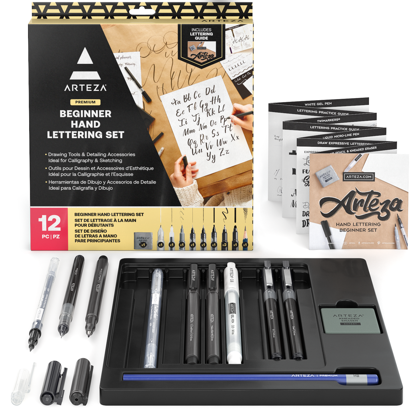 Beginner Hand Lettering & Calligraphy Set - 12 Pieces –