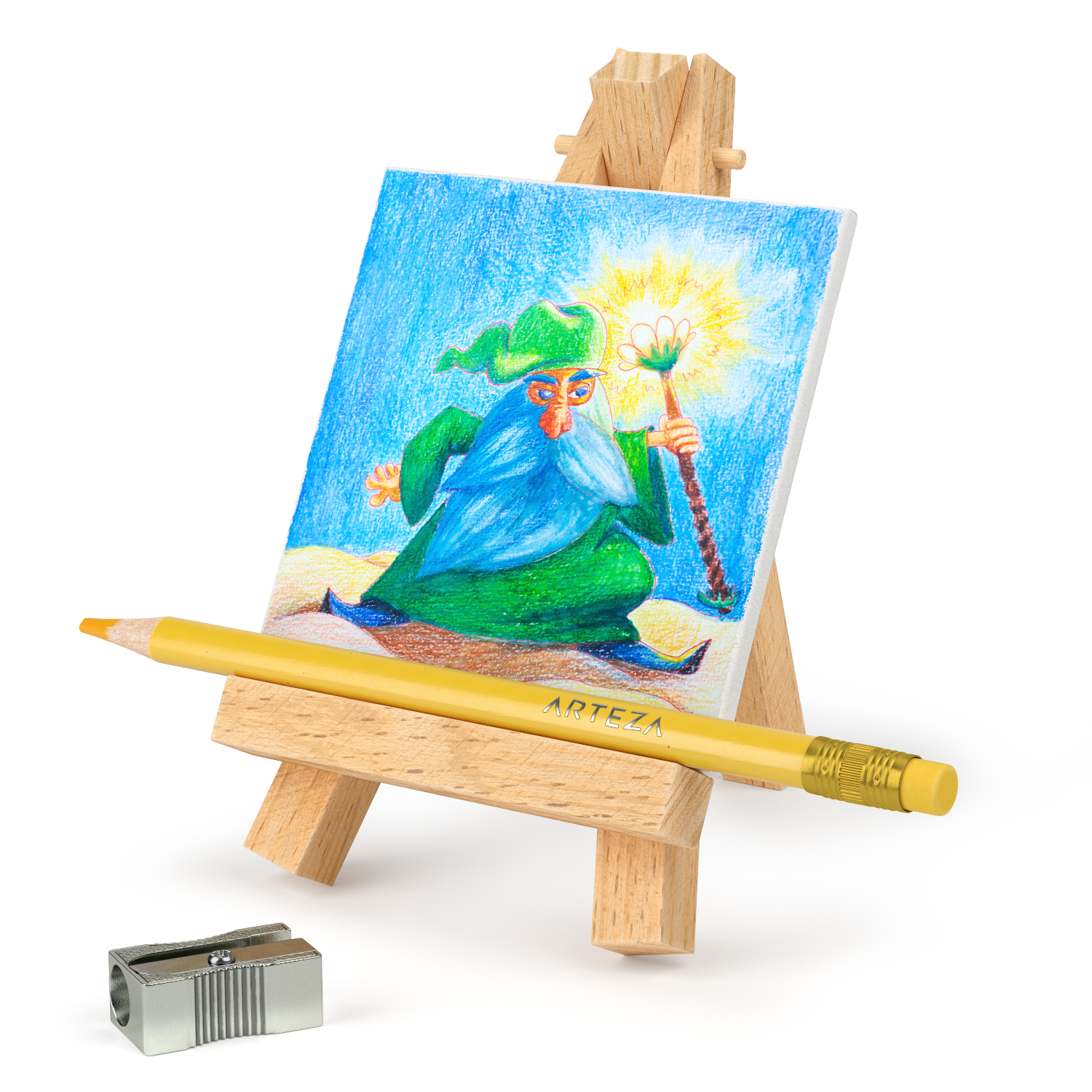 Miniature Mini Wood Art Easel Package of Two 