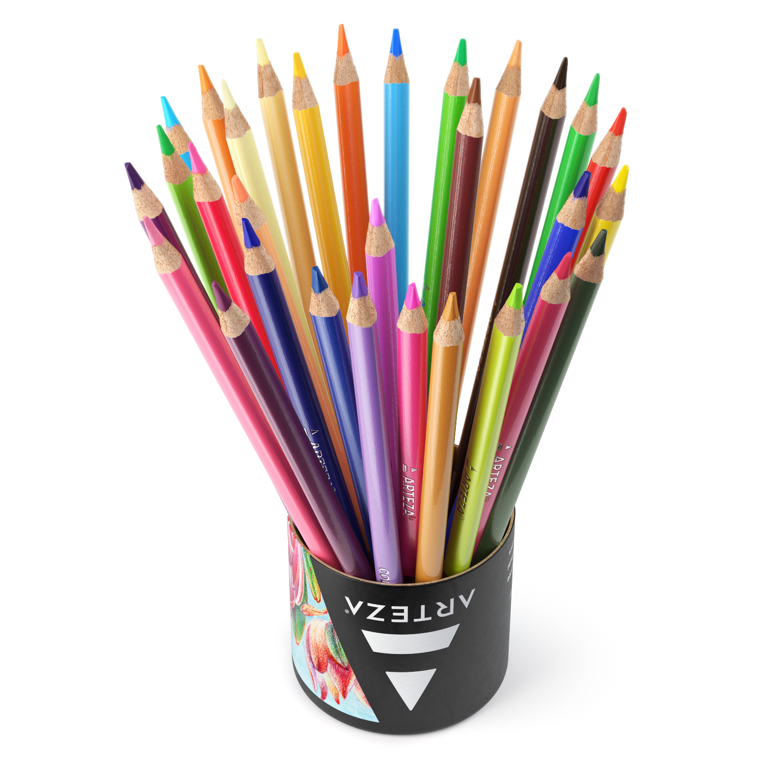 ARTEZA Pastel Colored Pencils for Adult Coloring, Set of 50 Drawing  Pencils, Triangular Grip, Pre-Sharpened Pencil Set, Professional Art  Supplies for