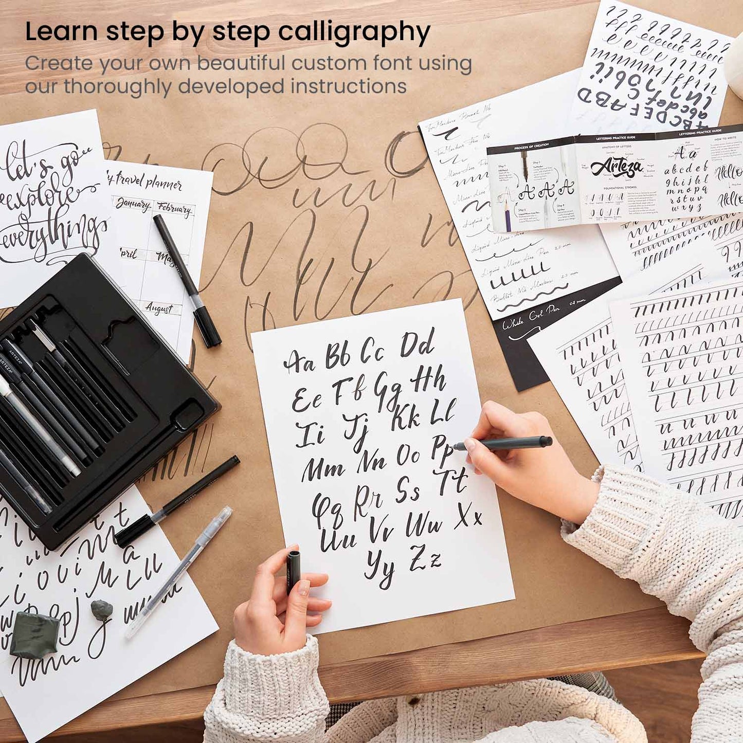 Calligraphy Kit: A Complete Lettering Kit for Beginners [With Calligraphy  Pens and Paper] 