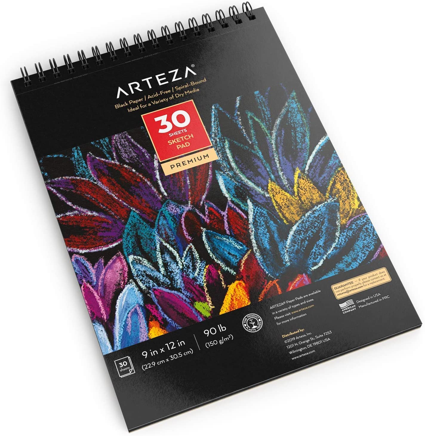 Arteza Drawing Pad 9'' x 12'' 80 Sheets Pack of 2