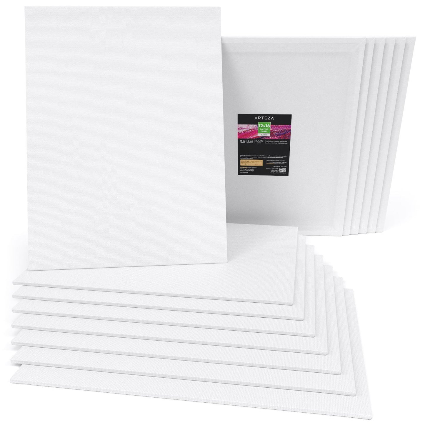 Classic Canvas Panels, 12" x 16" - Pack of 14