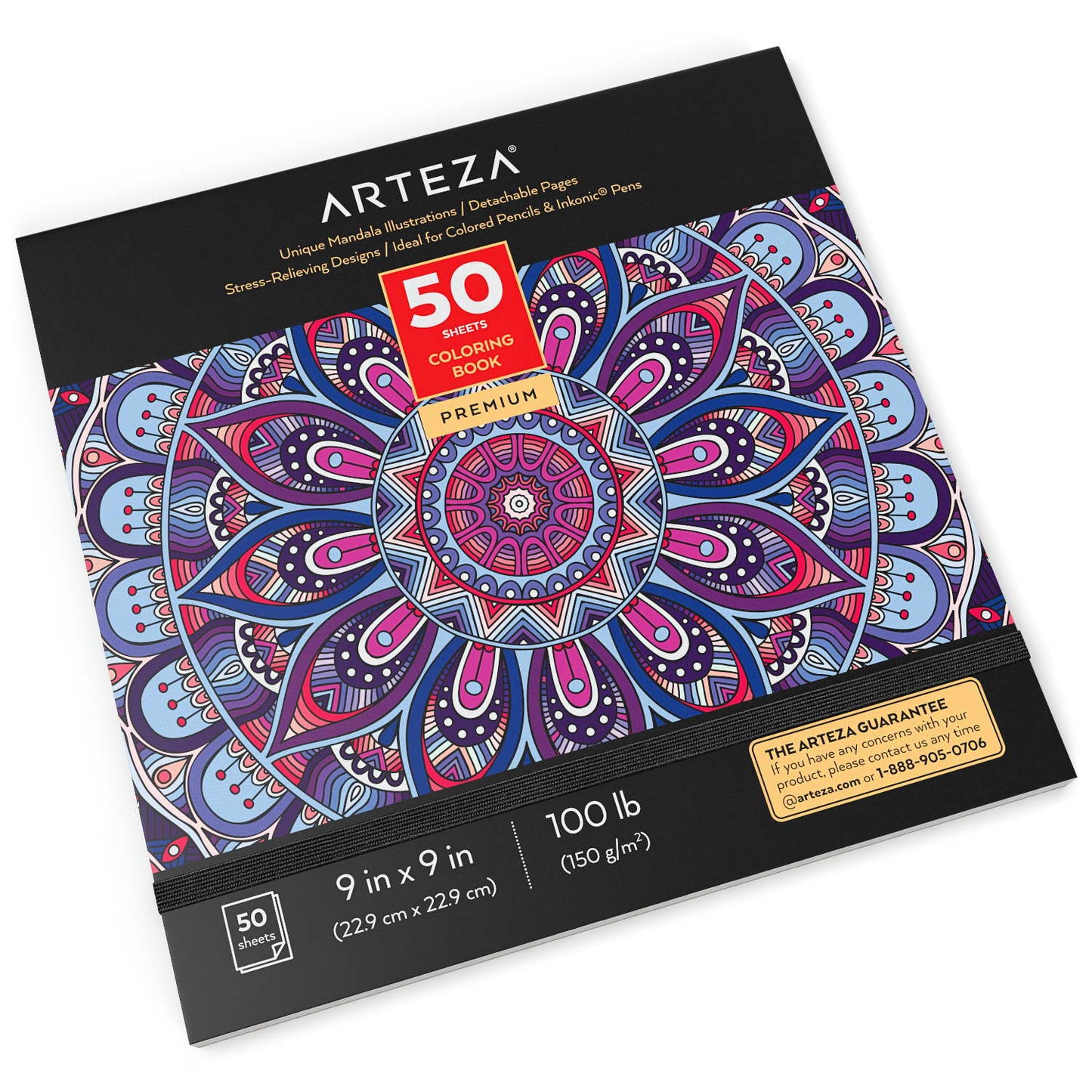 S&S Worldwide Velvet Art Mandalas to Color, 10 each of 4 Designs,  Classically Detailed Designs, Color with Markers or Colored Pencils, 9  Diameter Cardstock Pack of 40. 