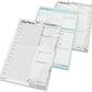 Daily Planner Pad, 6" x 9", 80 Sheets - 3 Pack