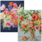 Diamond Painting Craft Set, Pastel Floral, 12" x 16" - Set of 2