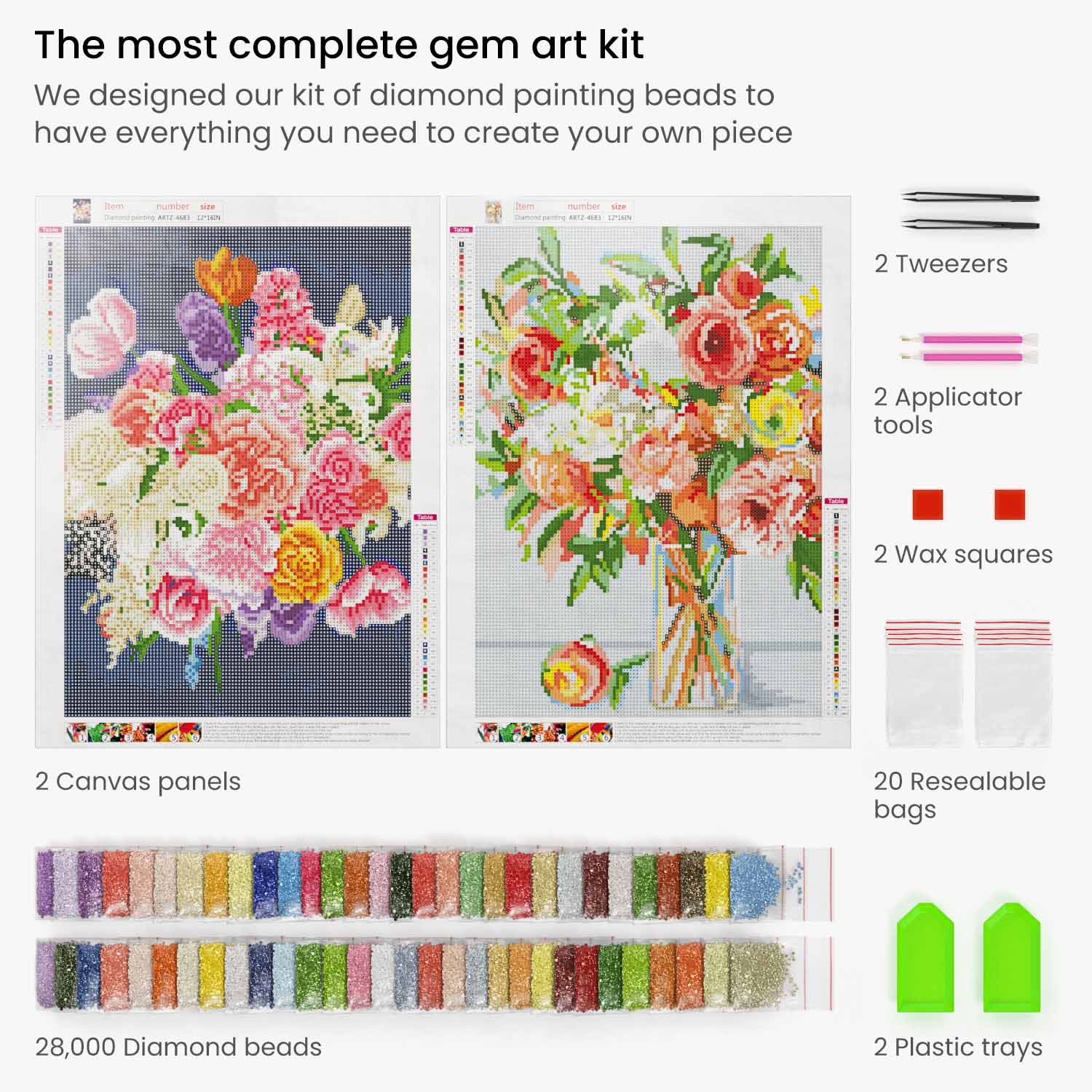 Queen Of Flowers - Best Diamond Painting Kit – All Diamond Painting Art