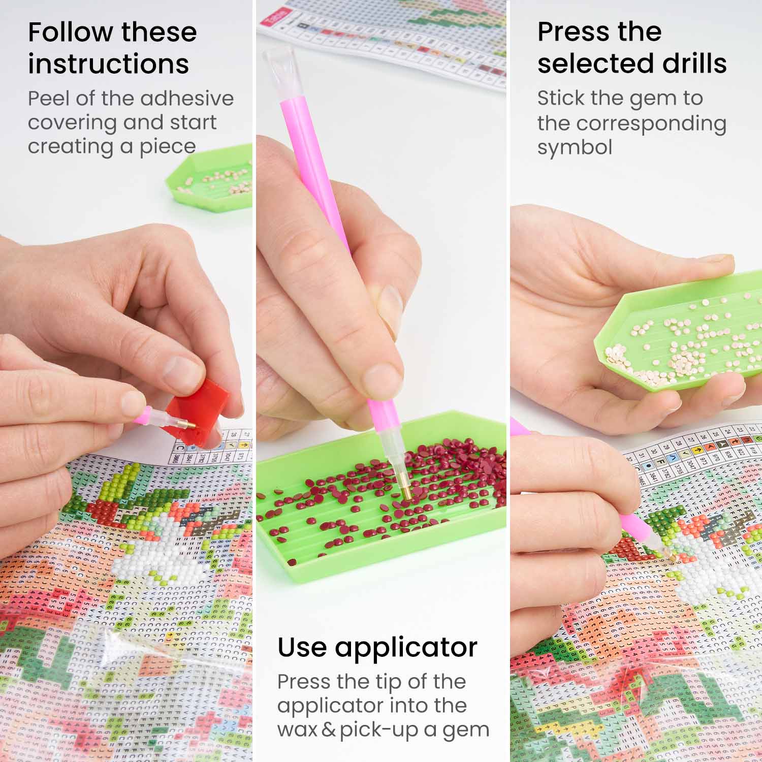 Kitchen Flowers - Diamond Painting Kit – Just Paint with Diamonds