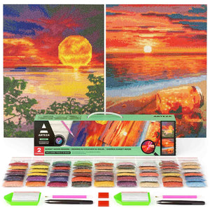 Arteza Kids Paint by Numbers Kit 10 x 10 Inches Pre-Printed Fairytale Canvas  Painting Kit with 2 Canvases 24 Acrylic Paint Pots 3 Paintbrushes Art  Supplies for Developing Hand-Eye Coordination Frog