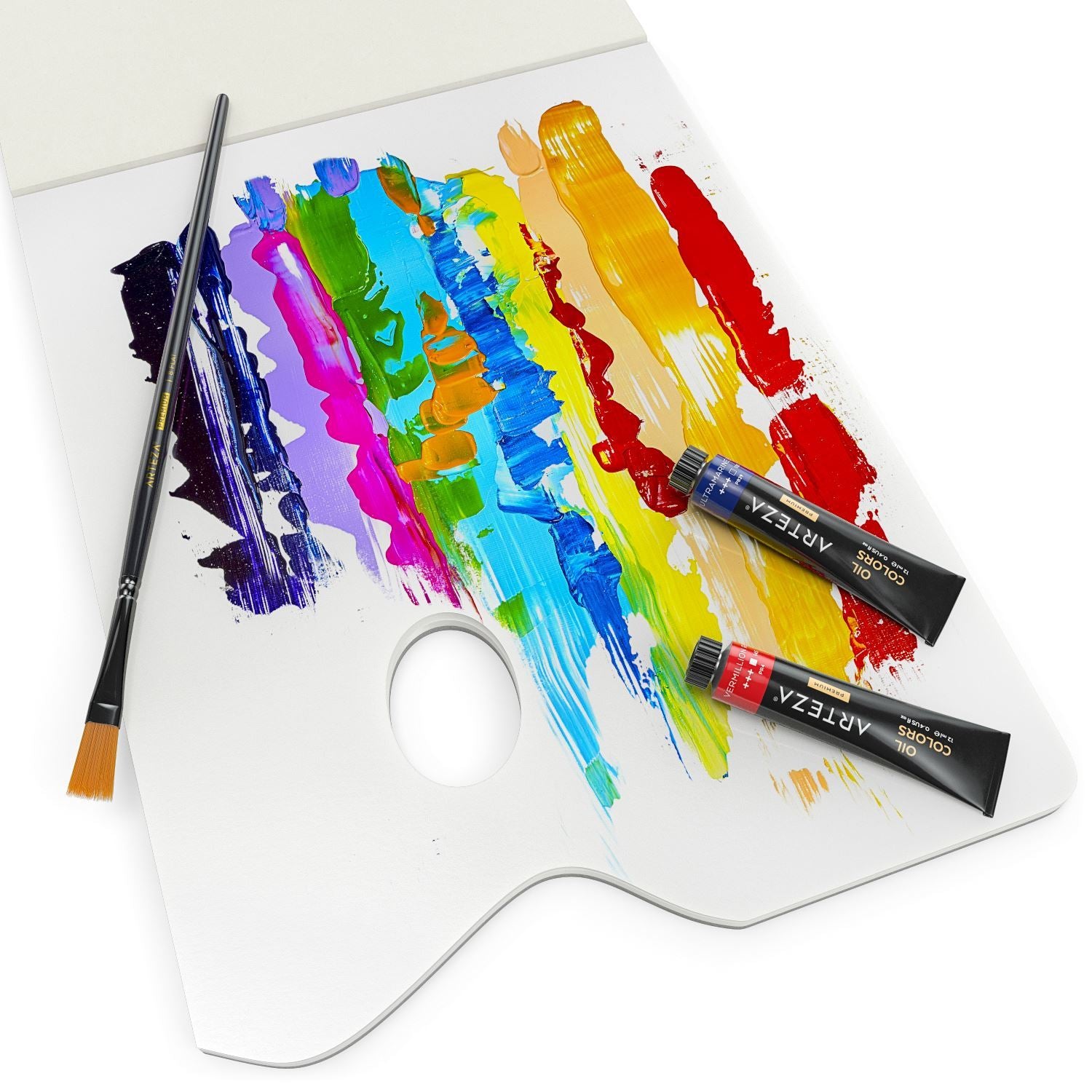 SoHo Urban Artist Disposable White Paper Palette Pads - Thick Paper  Palettes for Acrylics, Oils, Watercolors, & More! - with Tumb Hole - 9 x 12