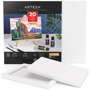 Scholar Artists' Acrylic Painting - A5 Smooth 360 GSM Poly Pack of 20  Sheets