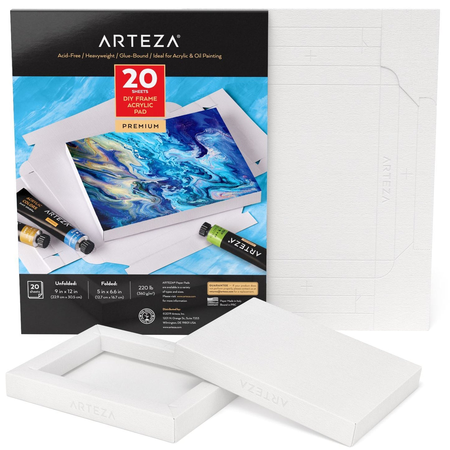 Arteza Acrylic Paper Foldable Canvas Pad, 8x11 Inches, 20 Sheets, DIY  Frame, Heavyweight Acrylic Paint Paper, 220 lb, 360 GSM, Acid-Free, Art  Supplies for Painting & Mixed Media Art - Yahoo Shopping