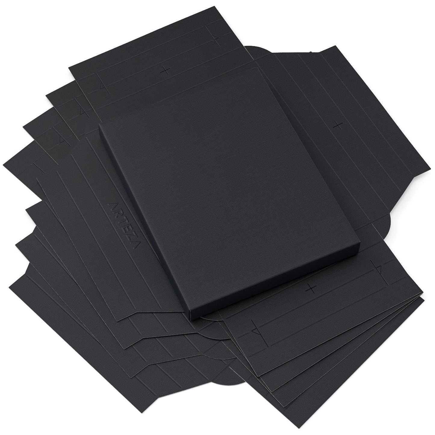 DIY Foldable Canvas Frame, Black, 8.5" x 11" - 5 Sheets