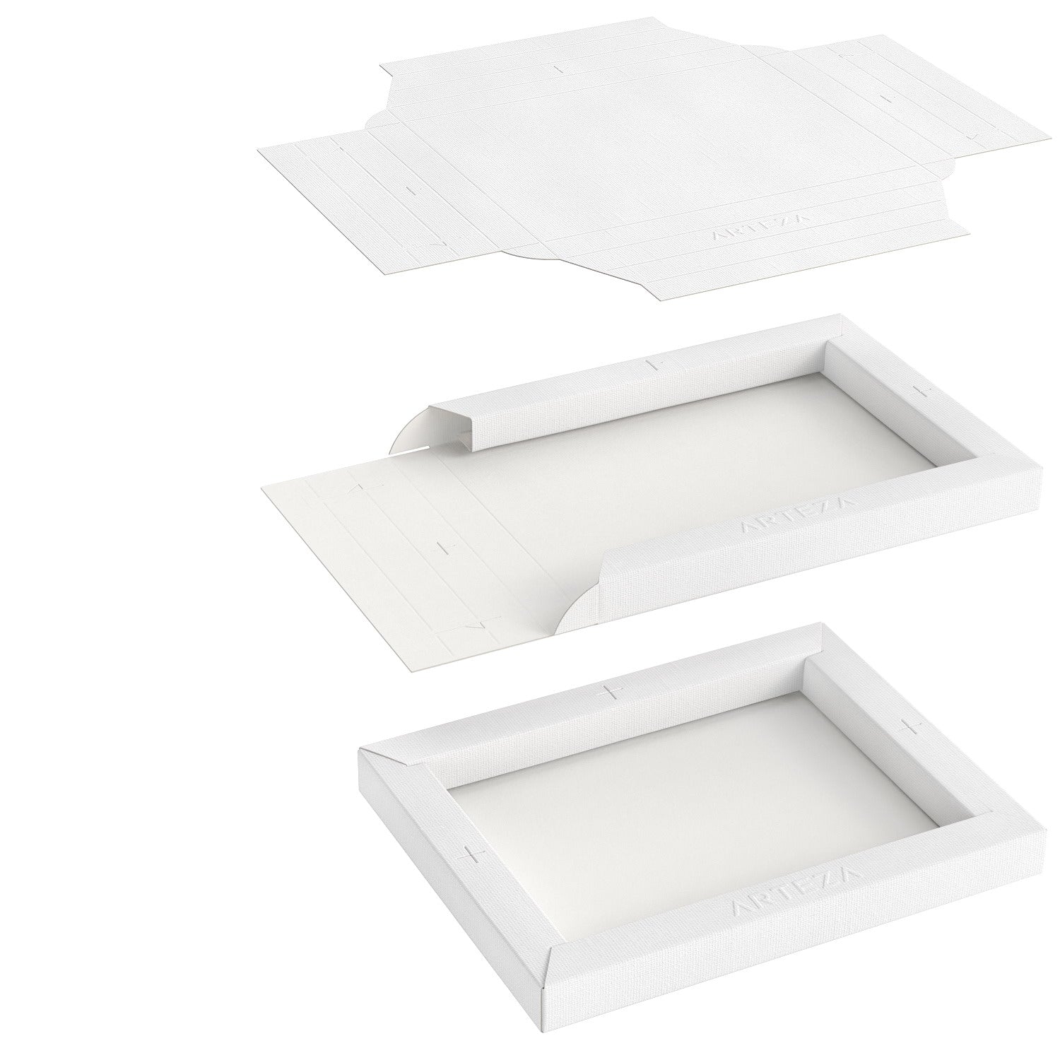 Cornice bianca 8x8,5 cm - hobby&papers