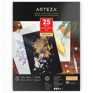 Arteza Acrylic Paper Foldable Canvas Pad, 8x11 Inches, 20 Sheets, DIY  Frame, Heavyweight Acrylic Paint Paper, 220 lb, 360 GSM, Acid-Free, Art  Supplies for Painting & Mixed Media Art - Yahoo Shopping