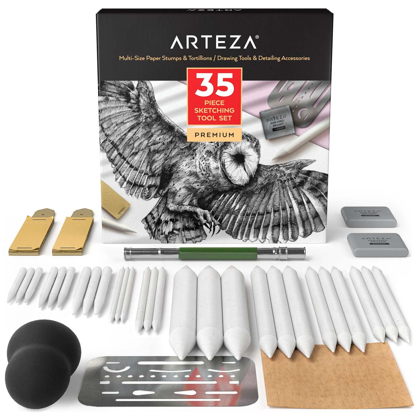 35 Piece Sketch and Drawing Art Set Pennelli Quality Artist