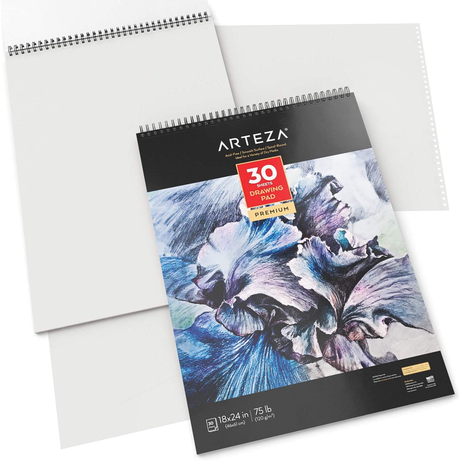Arteza Kids Paper Pad for Drawing or Sketching, 9x12 - 2 Pack
