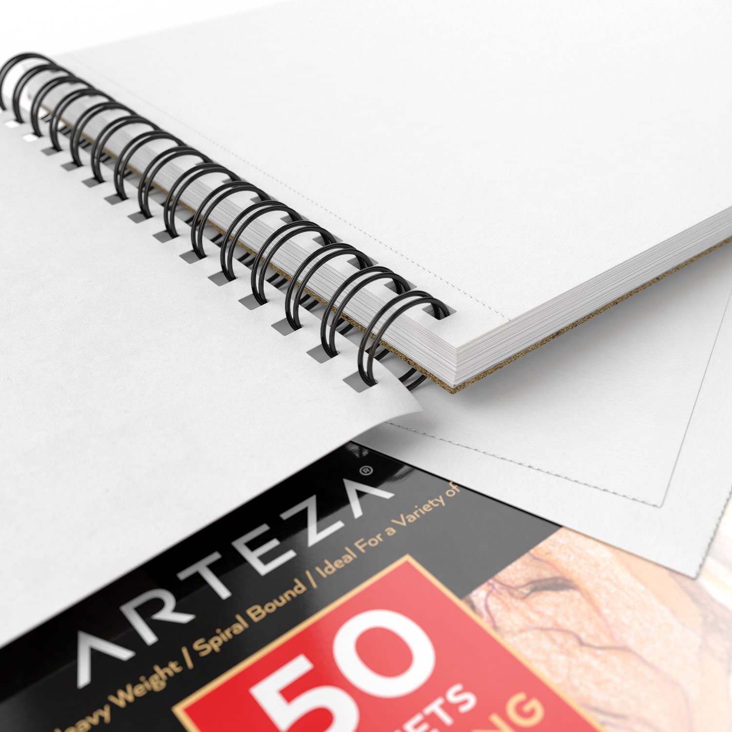  ARTEZA Drawing Pad 18 x 24 Inches, Pack of 2, Spiral Bound  Heavyweight Paper with Micro-Perforation, 75 lb/120gsm, 30 Sheets, Art  Supplies for a Variety of Dry Media : Arts, Crafts & Sewing