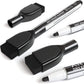 Dry Erase Markers with Magnetic Eraser Caps, Black, Fine Tip- 36 Pack