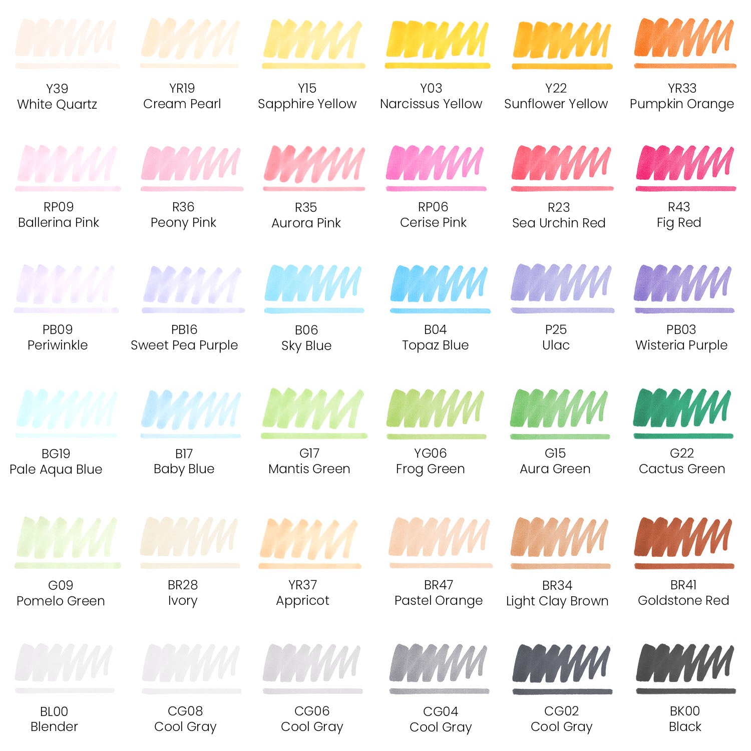 EverBlend™ Ultra Art Markers, Brush Nib, Deco Tones - Set of 36