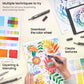 EverBlend™ Ultra Art Markers, Brush Nib, Bright Colors - Set of 12