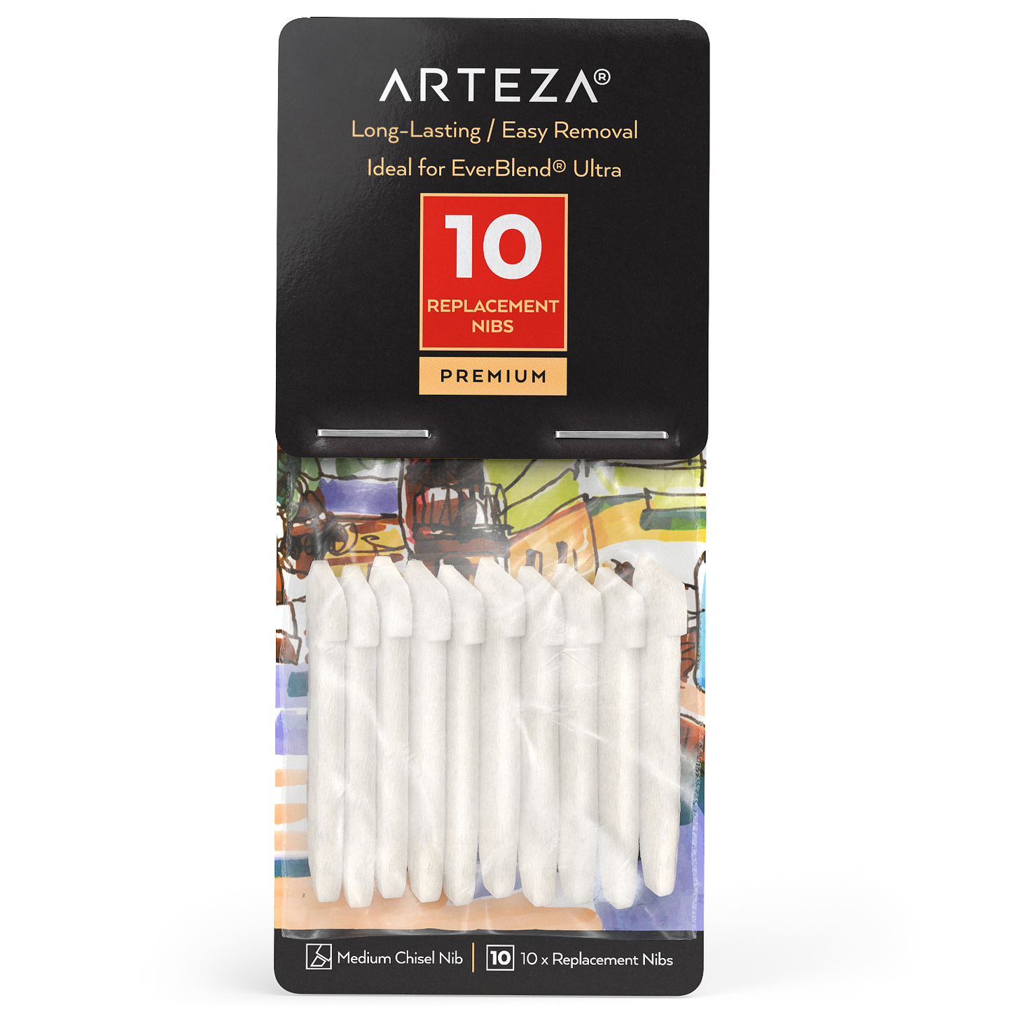 Everblend™ Ultra Markers Replacement Nib, Medium Chisel Tip - Set of 10