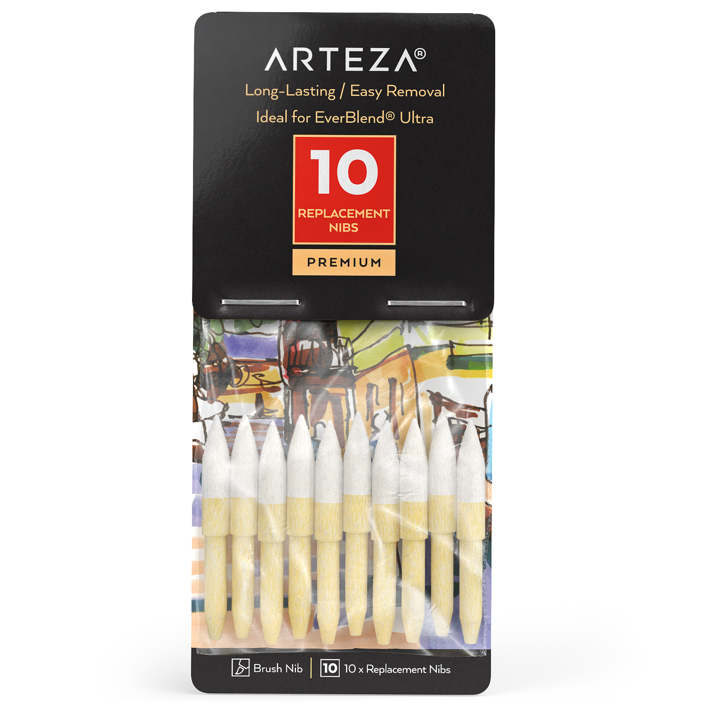 EverBlend™ Ultra Markers Replacement Nibs, Brush Tip - Set of 10