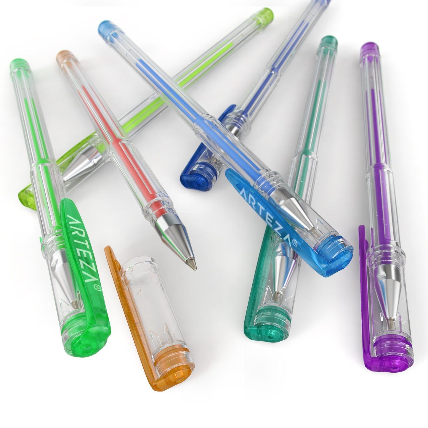 GLAZU 60 PCs Neon Color Ink Pens Set for Coloring