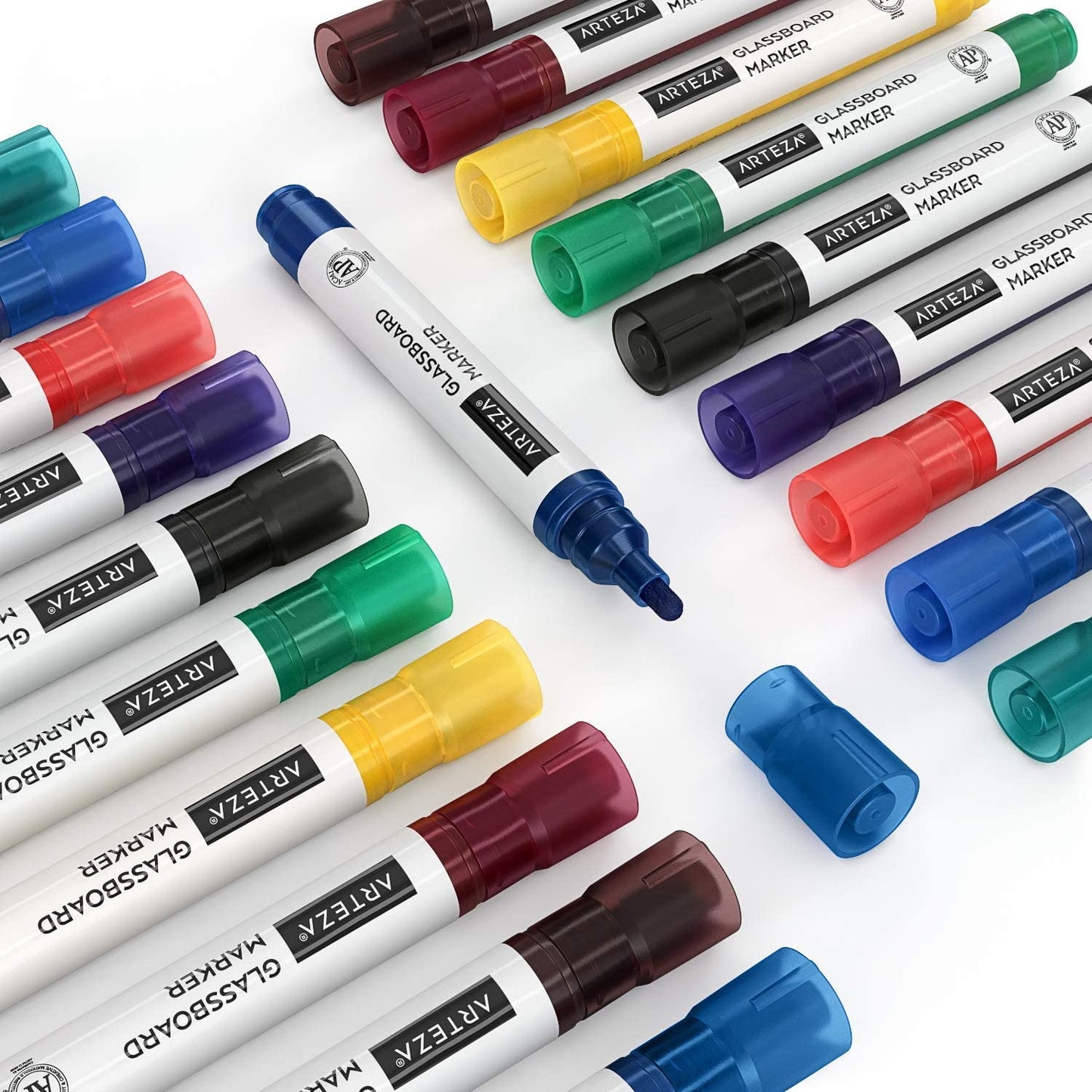 Glassboard Markers, Classic Colors - Set of 20