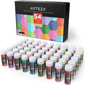 Arteza Fine Glitter, Metallic Colors, 1.5oz Each - Set of 6