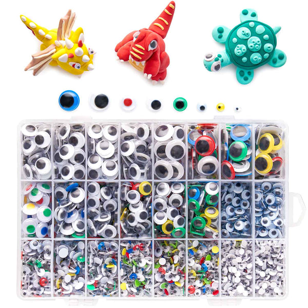 Buy aizelx 150 pcs, 3 sizes moving Googly Eyes Wiggle Eyes Doll Eyes Craft  Eyes craft supply, craft material art craft kit Google Eyes (50 Pieces,  10mm) + (50 Pieces, 12mm) + (