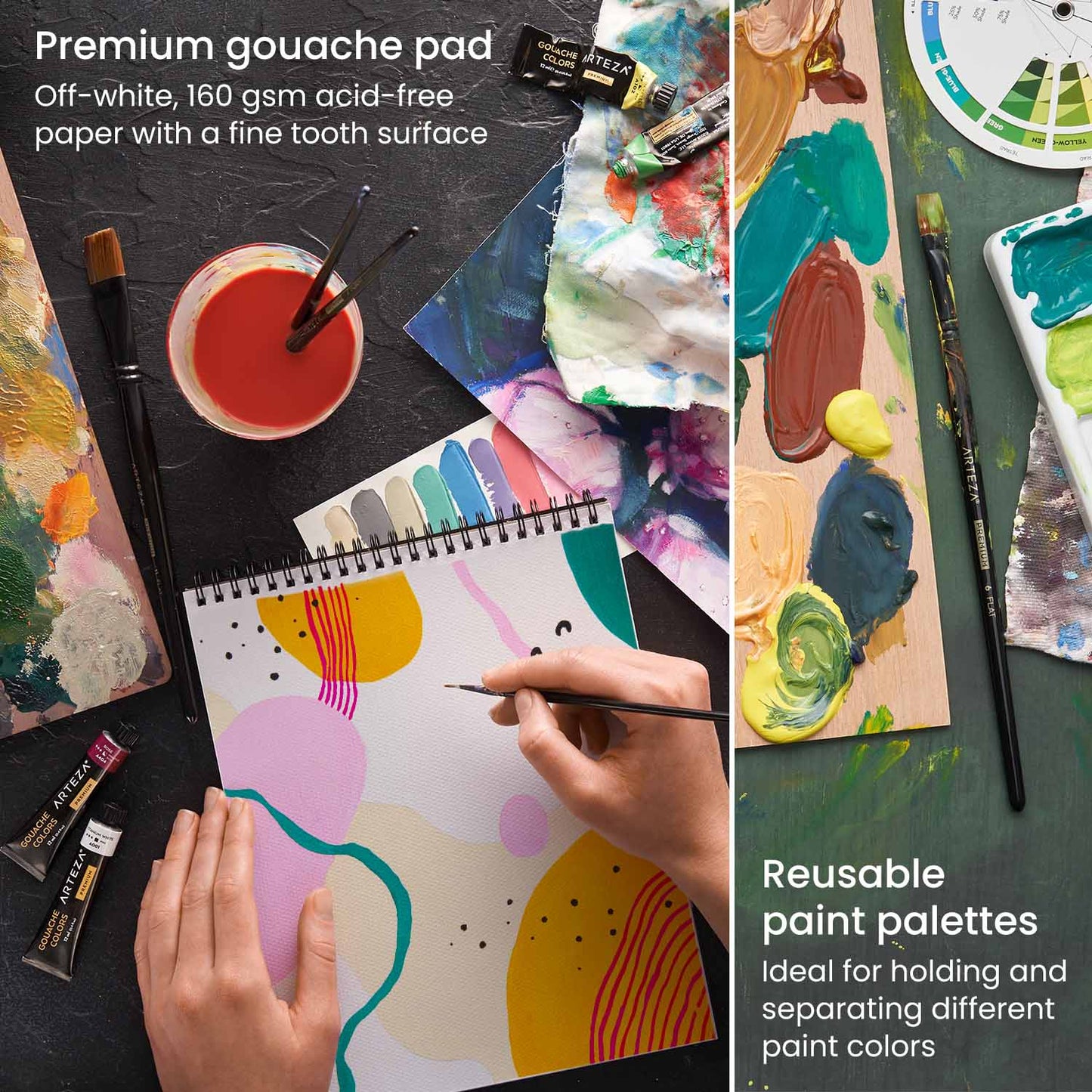 Gouache Paint & Tool Small Art Set