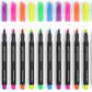 Highlighters, 6 Assorted Colors, Narrow Chisel Tip - Set of 60