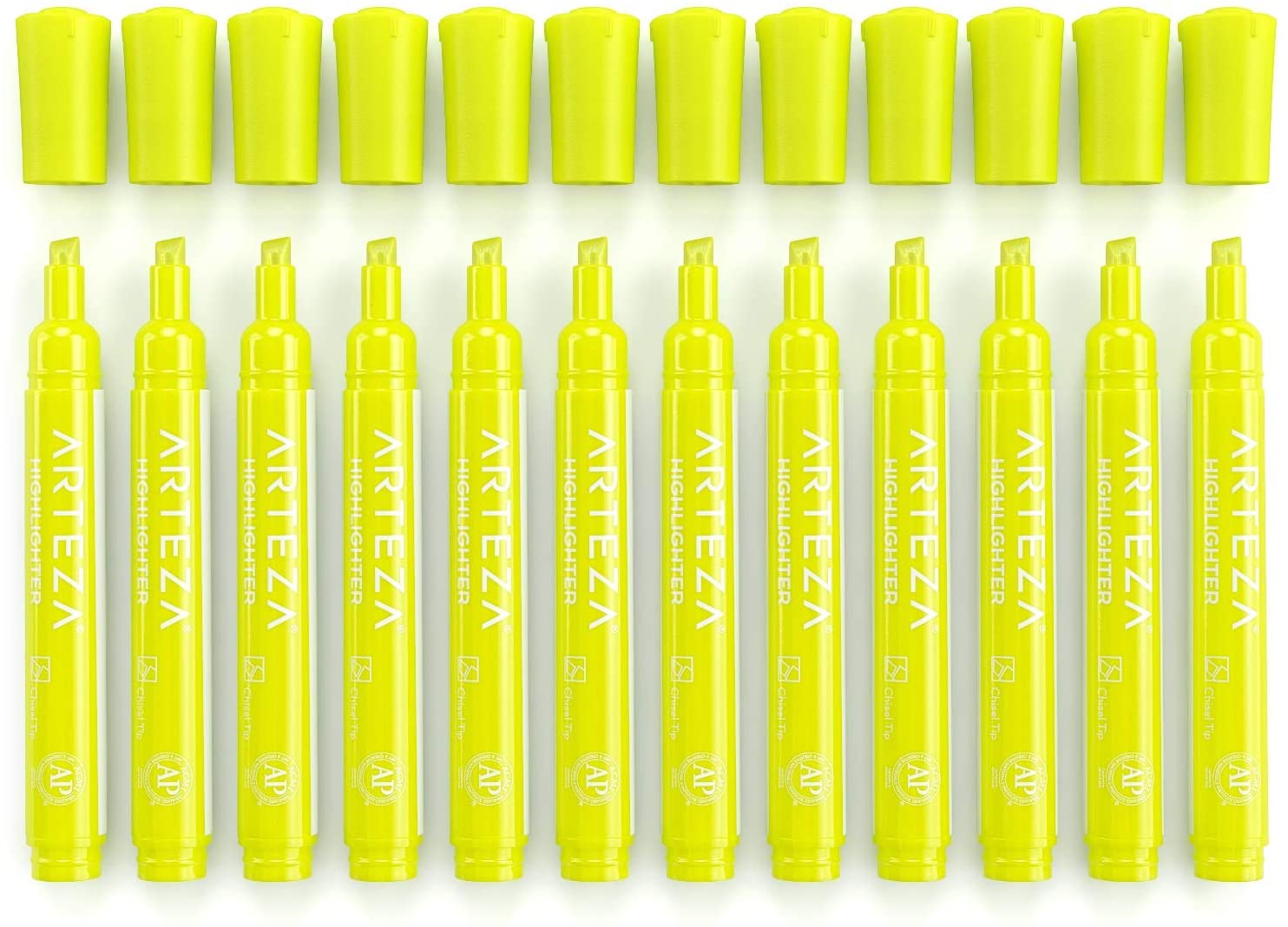 Highlighters, Yellow, Wide Chisel Tip - Set of 64