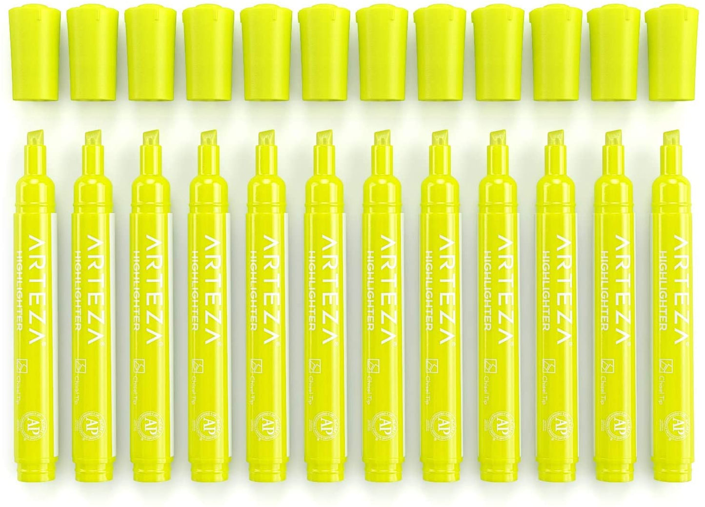 Highlighters, Yellow, Wide Chisel Tip - Set of 64