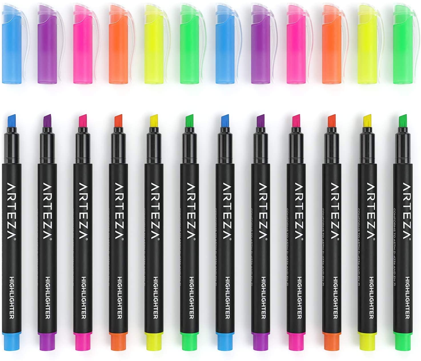 Highlighters, Neon, Narrow Chisel Tips - Set of 30