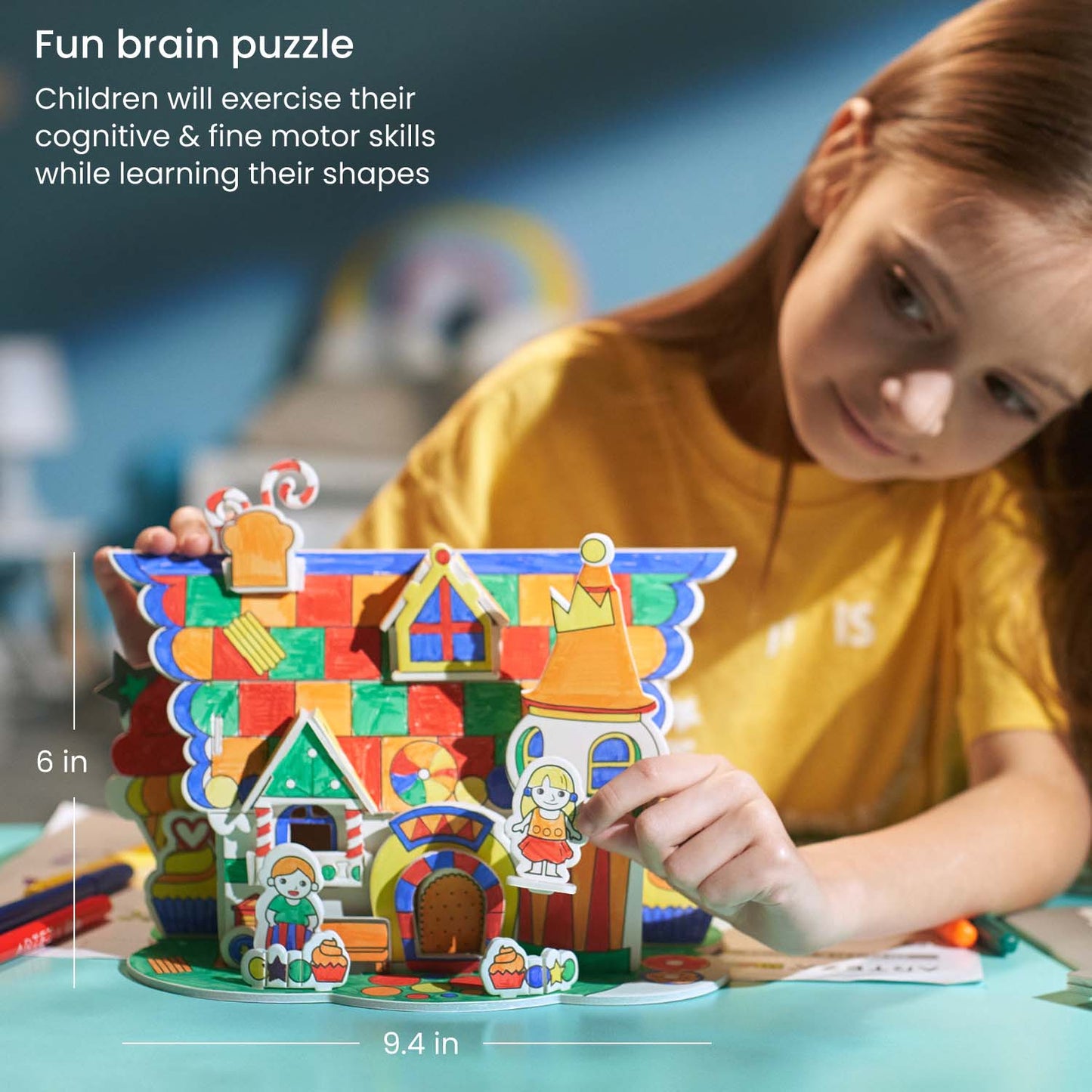 Kids 3D Puzzle, Decorative House Craft