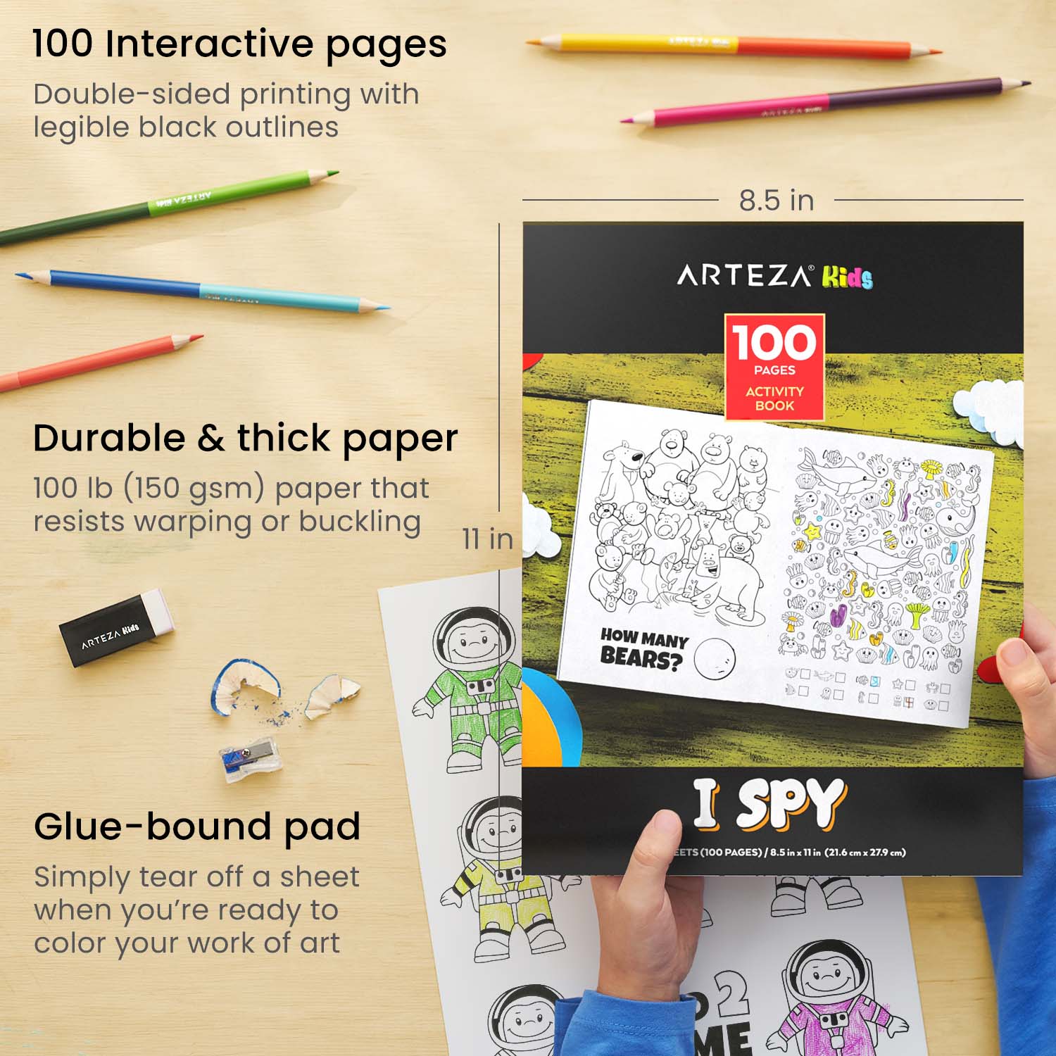 Kids Activity Book Set, I Spy