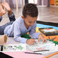 Boy Coloring and Playing with he Kids Activity Book of Tell the Difference 