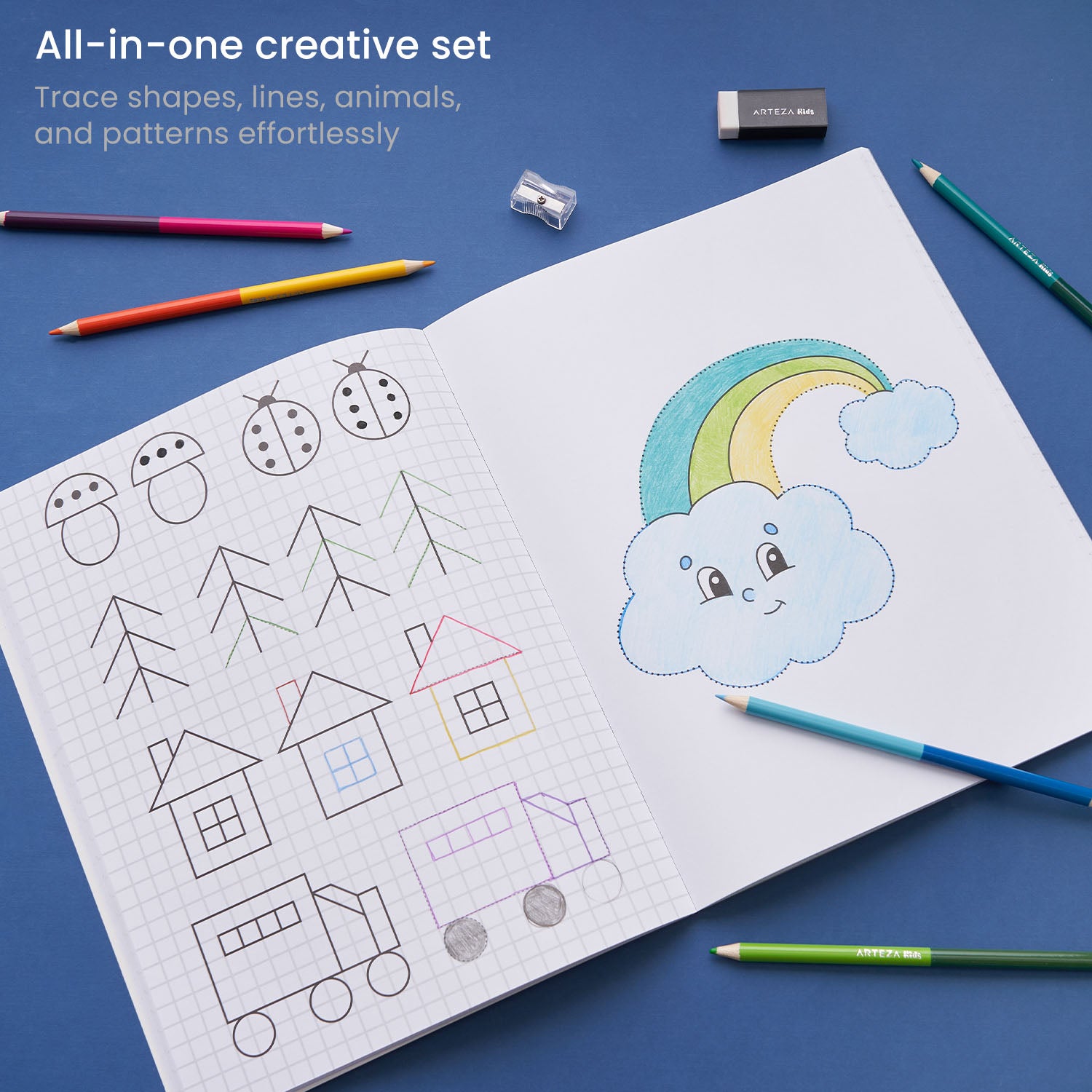 Complete the Picture: Trace & Color: A Creative Art Activity Book