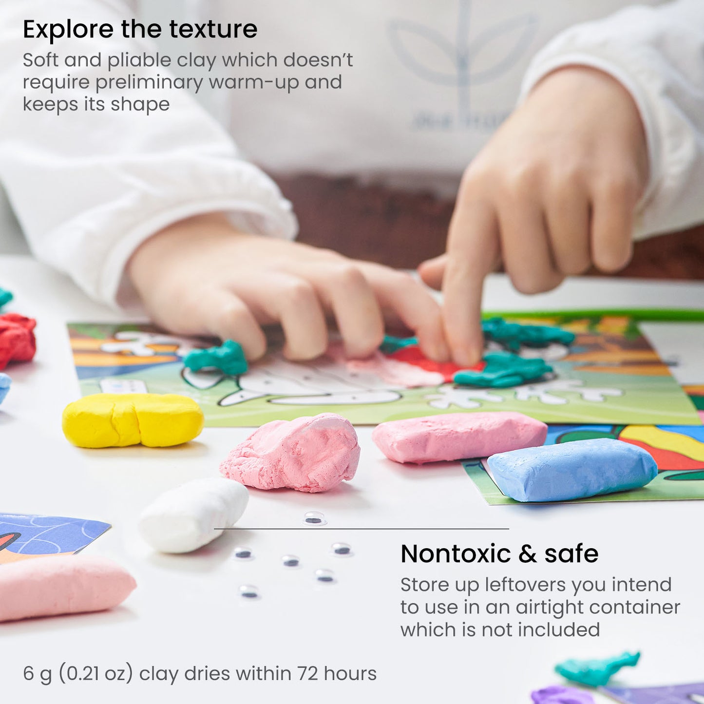 Kids Clay By Numbers Kit, Sea Life